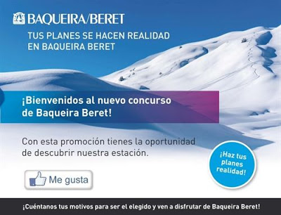 Baqueira Beret lanza un concurso en el que regala forfait y estancia en su estación